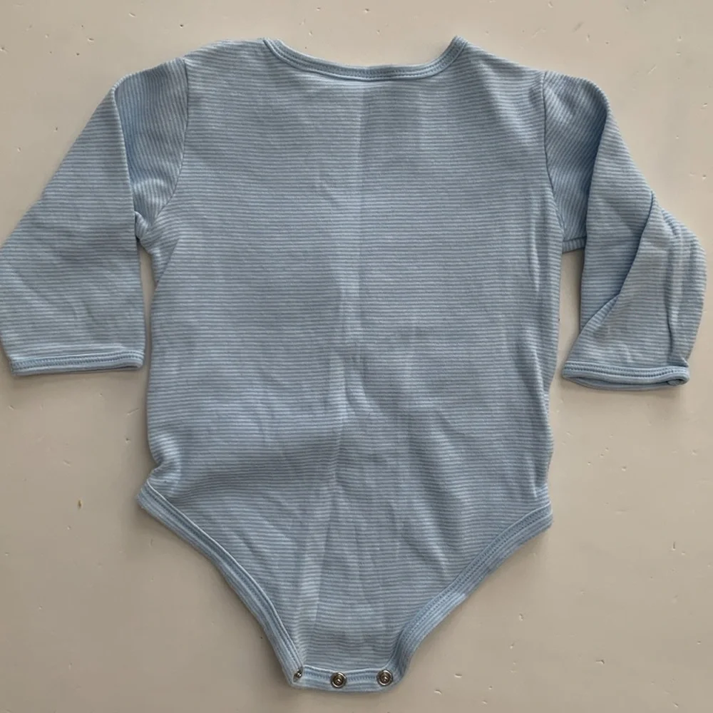 Miniwear Blue 'My First Easter' Baby Onesie